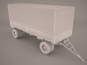 wagon trailler 3D Модель