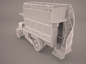 bus omni old Model 3D