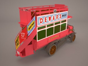 bus omni old Model 3D