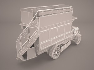 bus omni old Model 3D