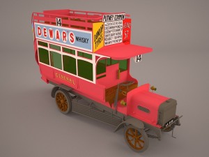 bus omni old Model 3D