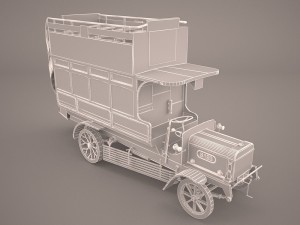 bus omni old Model 3D