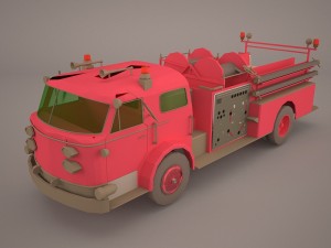 fire truck Modelo 3D