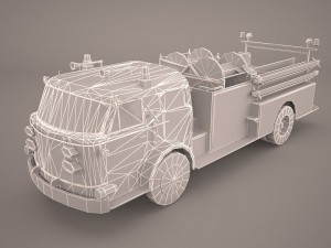 fire truck 3D 模型