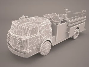 caminh&atilde;o de bombeiros Modelo 3D