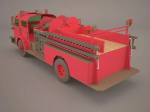 caminh&atilde;o de bombeiros Modelo 3D