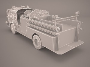 fire truck 3D 模型