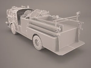 caminh&atilde;o de bombeiros Modelo 3D