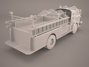 fire truck 3D 模型