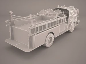 caminh&atilde;o de bombeiros Modelo 3D
