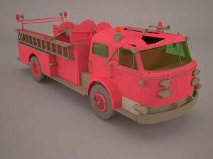 fire truck 3D 模型