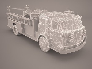fire truck 3D 模型