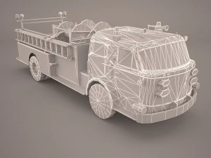 caminh&atilde;o de bombeiros Modelo 3D