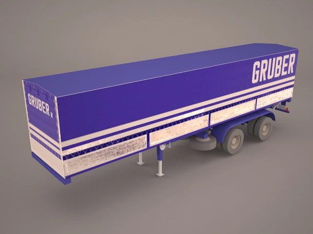 schmitz cargobull trailer 3D Model .c4d .max .obj .3ds .fbx .stl .blend