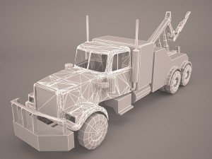 heavy duty towing truck 3D Модель