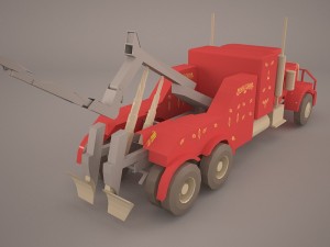 heavy duty towing truck 3D Модель
