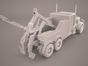 heavy duty towing truck 3D Модель
