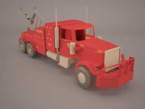 heavy duty towing truck 3D Модель