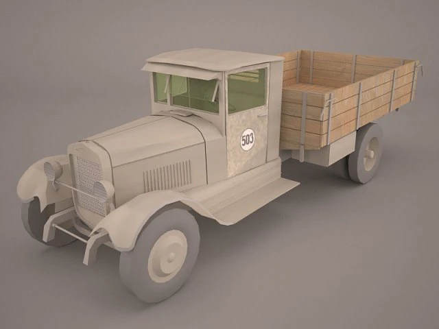 zis 5 cargo 3D Model .c4d .max .obj .3ds .fbx .stl .blend 