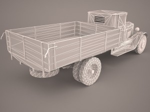 zis 5 cargo 3D मॉडल