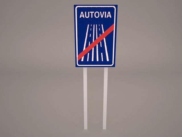 road signs 3D Model .c4d .max .obj .3ds .fbx .stl .blend 