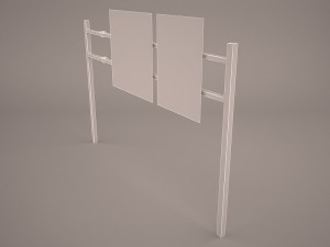 highway overhead signs 3D Model