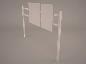 highway overhead signs 3D Model