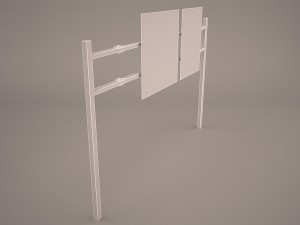 highway overhead signs 3D Model