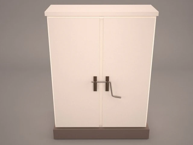 outdoor electric power control panel 3D Model .c4d .max .obj .3ds .fbx .stl .blend 