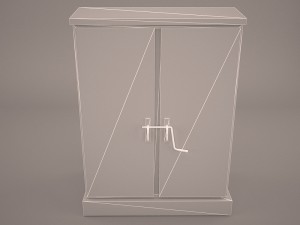 outdoor electric power control panel 3D 模型