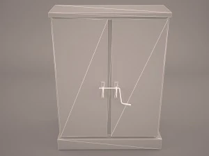 outdoor electric power control panel 3D Model
