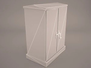 outdoor electric power control panel 3D Model