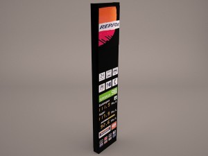 gas price sign 3D-Modell