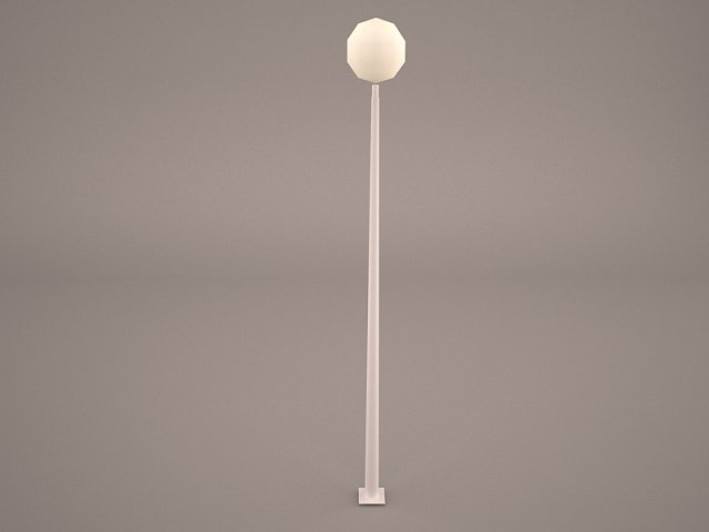 old street lamp 3D Модель .c4d .max .obj .3ds .fbx .stl .blend 
