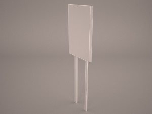 gas station signs Model 3D