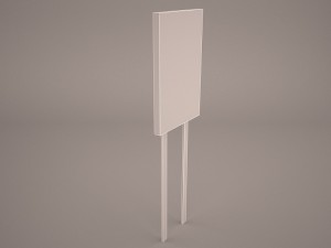 gas station signs Model 3D