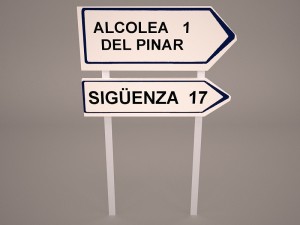 wooden arrow signs 3D Model