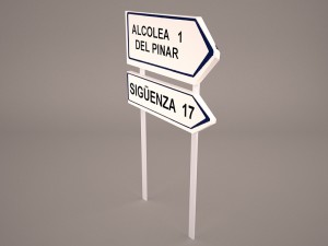 wooden arrow signs 3D मॉडल