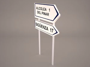 wooden arrow signs 3D Model