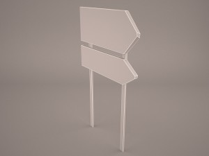 wooden arrow signs 3D मॉडल