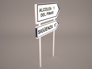 wooden arrow signs 3D मॉडल
