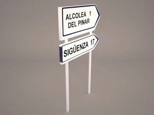 wooden arrow signs 3D Model