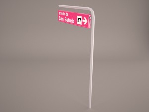 wooden arrow signs Model 3D
