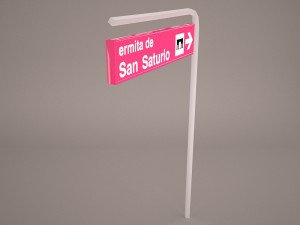 wooden arrow signs Model 3D