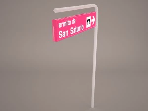 wooden arrow signs 3D Model