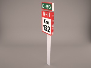 speed limit sign speed 3D 模型