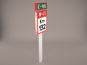 speed limit sign speed 3D 模型