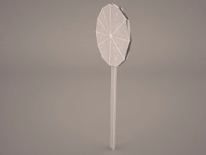70 speed limit sign 3D Model