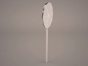 70 speed limit sign 3D Model