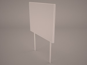 wooden arrow signs Modelo 3D